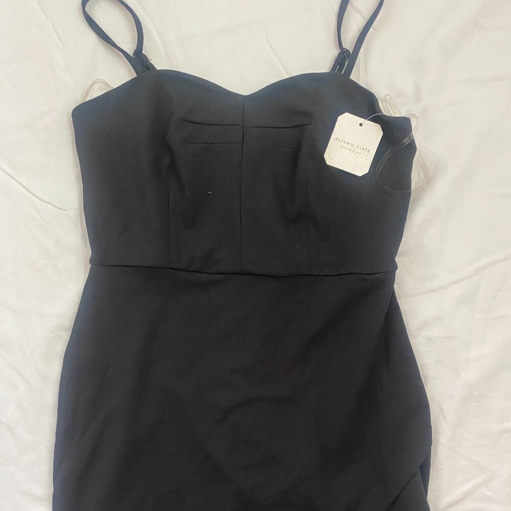 NEW Altar'd State Womens formal mini black dress, Spaghetti Strapes. Size:M